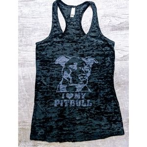 🐾 I ❤️ My Pitbull Racerback 🐾